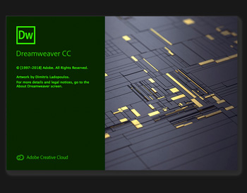 Dreamweaver splash screen
